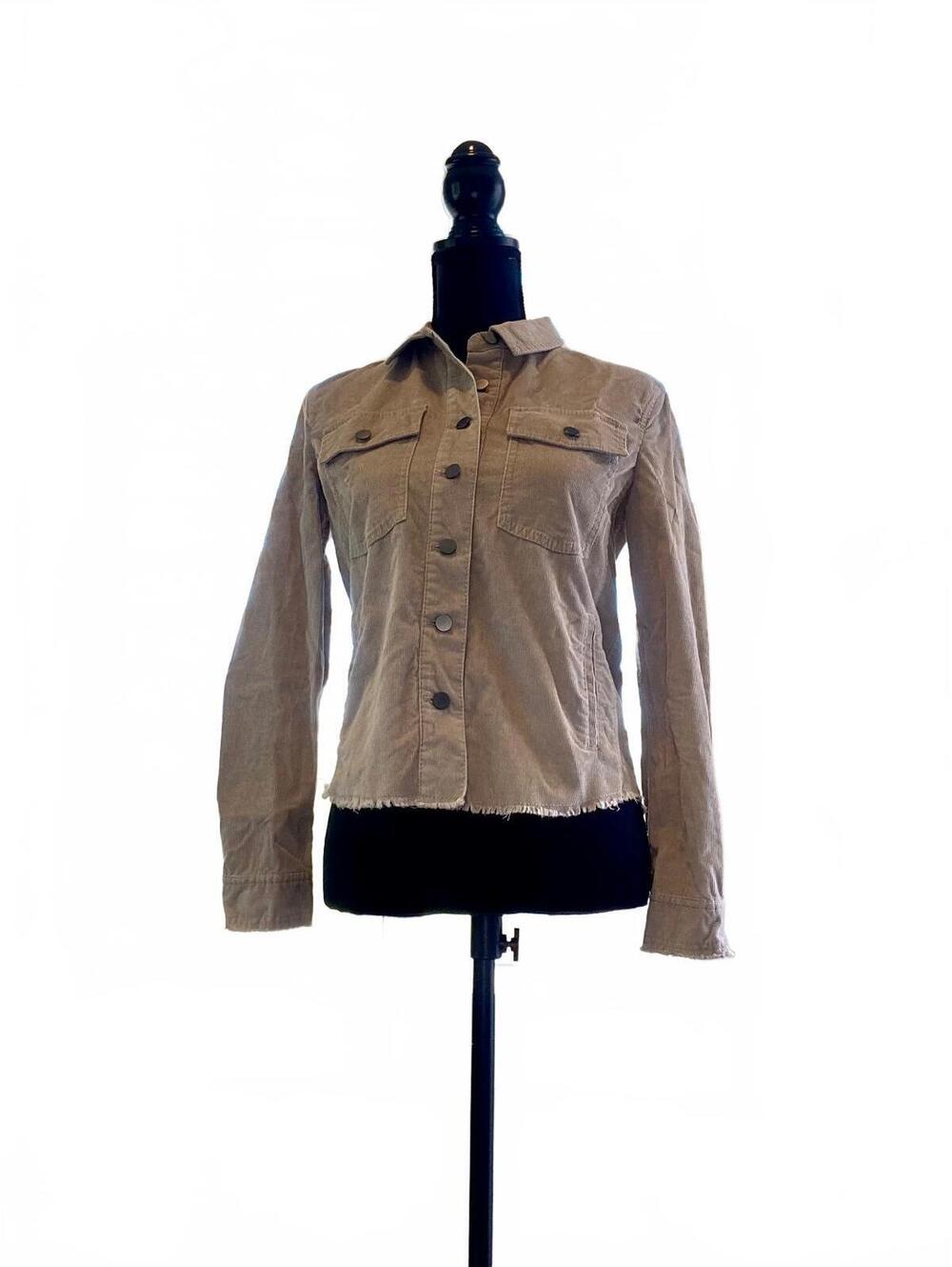 Women's Tan Corduroy Western Style Jacket